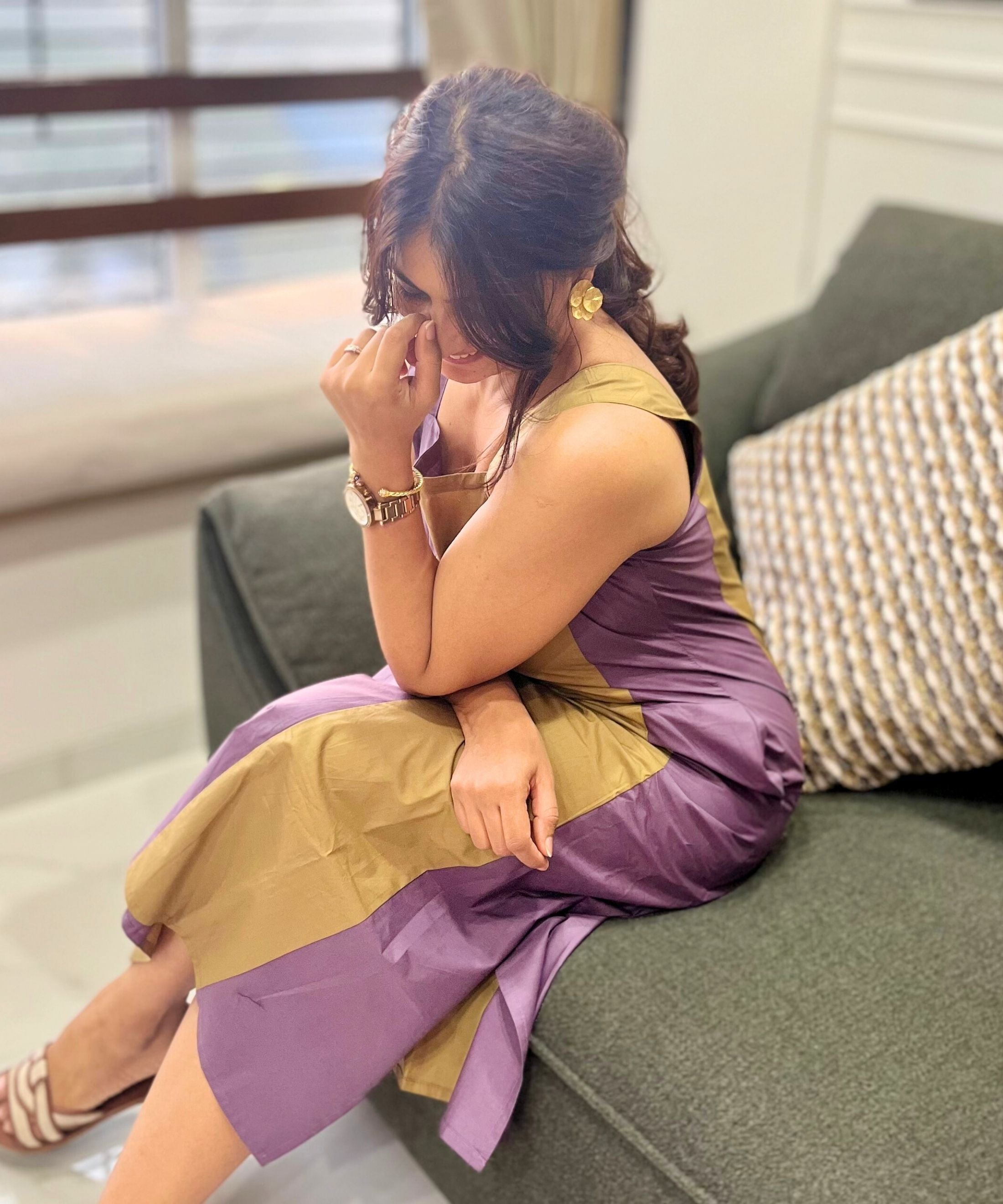 Purple Kakhi Madisson Dress