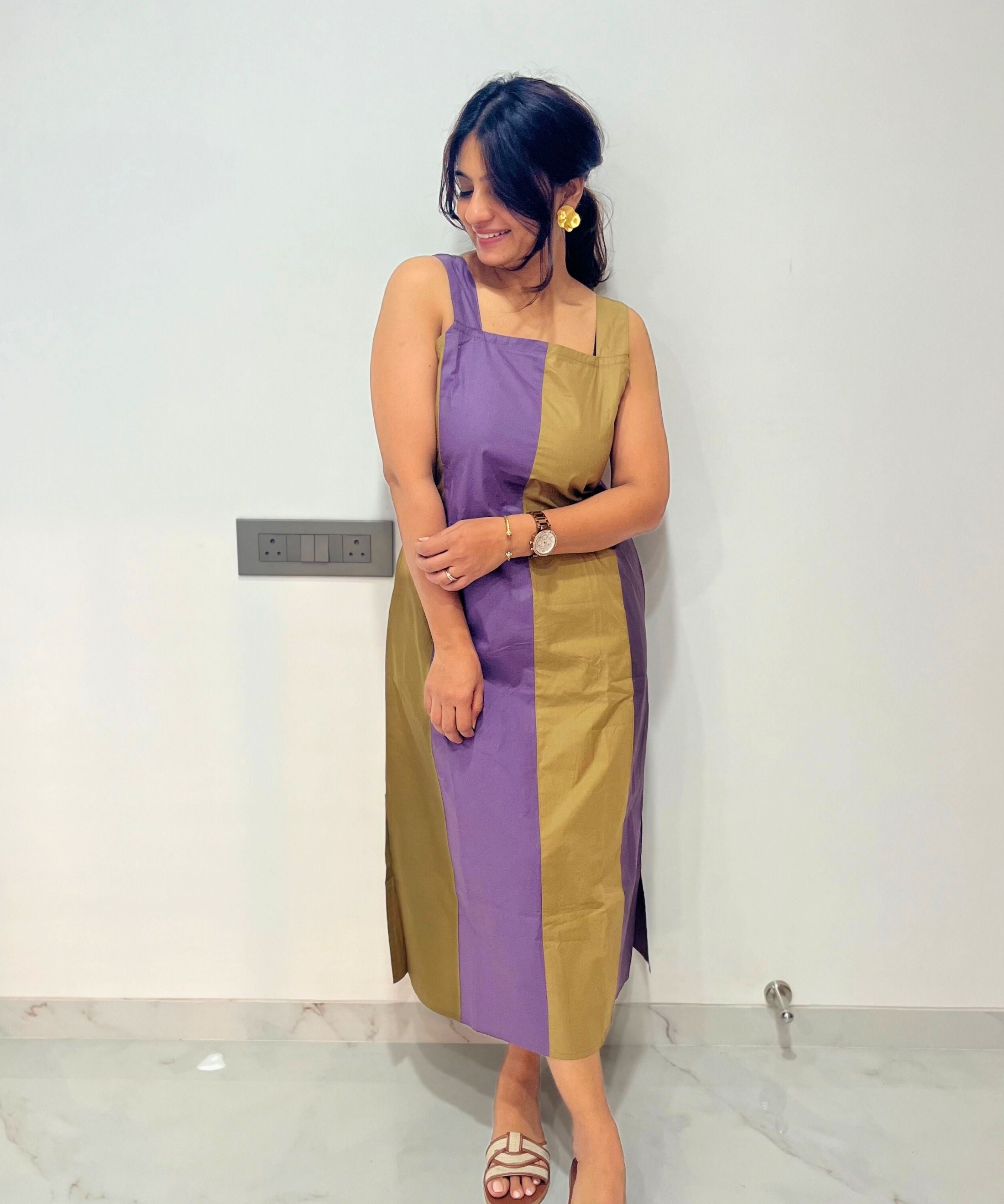 Purple Kakhi Madisson Dress