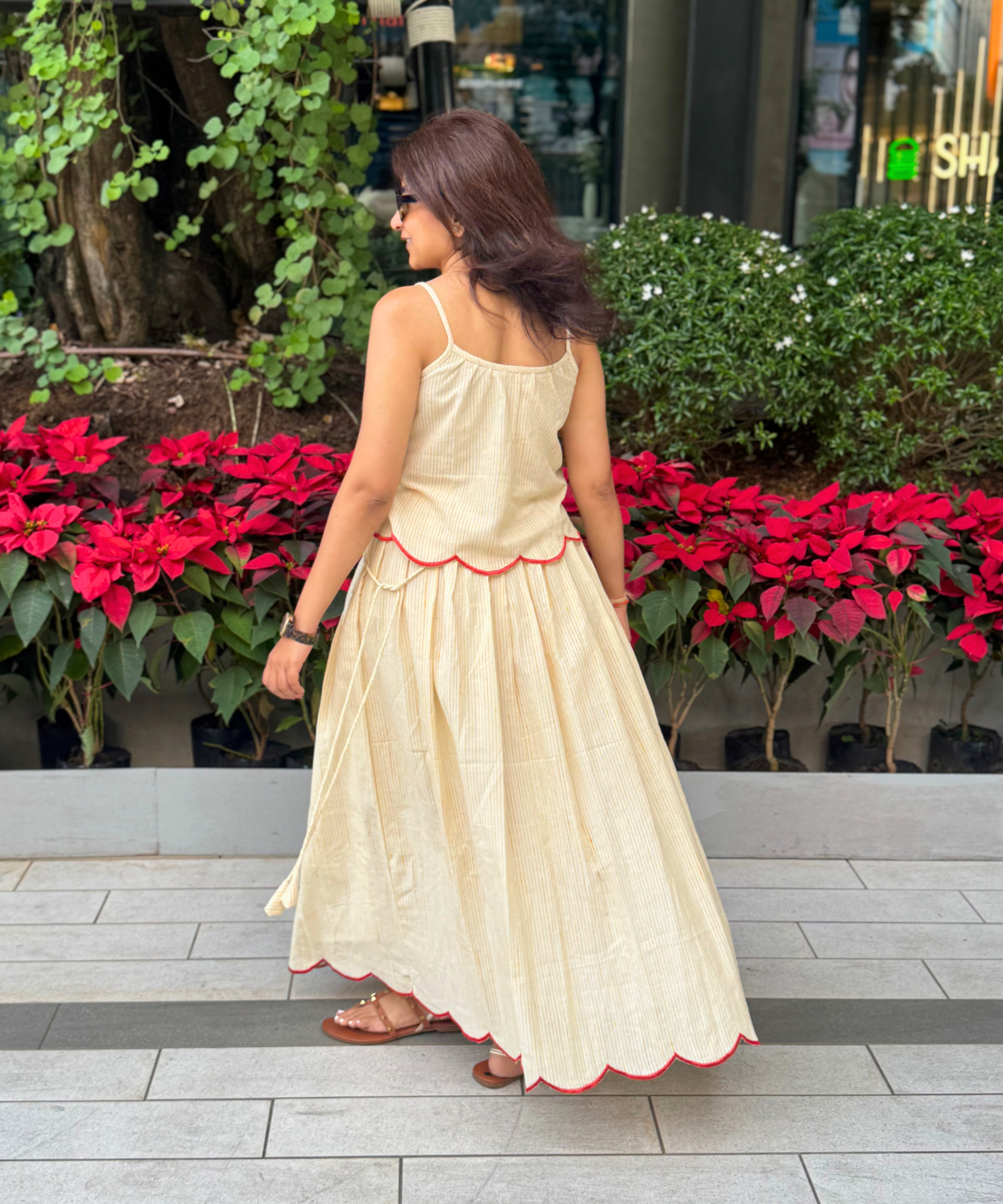 Peeli Dori Skirt Set