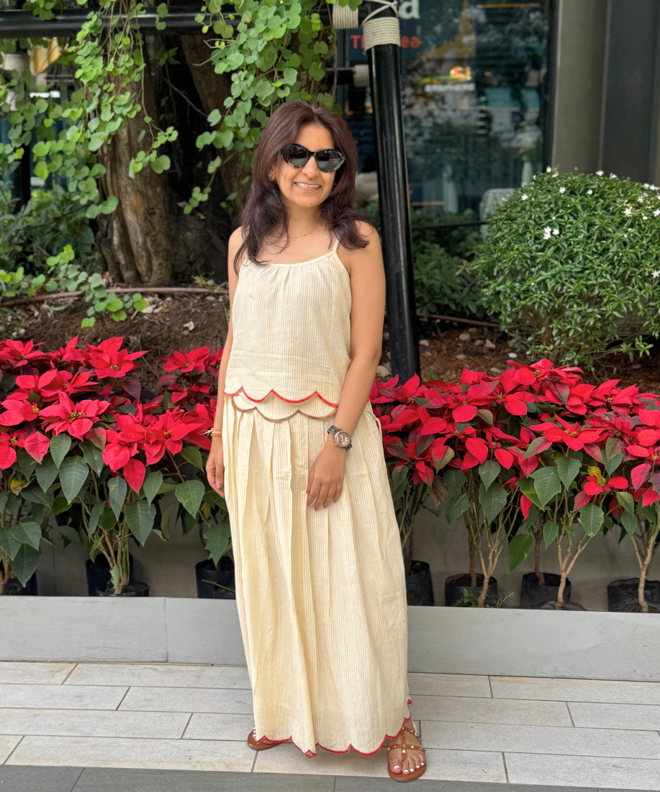 Peeli Dori Skirt Set