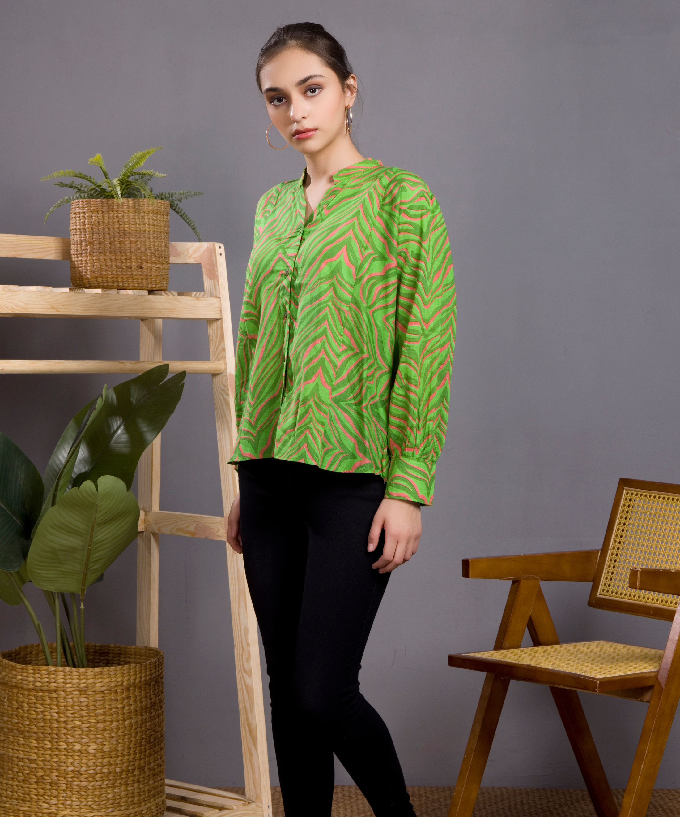 Green Zebra Shirt