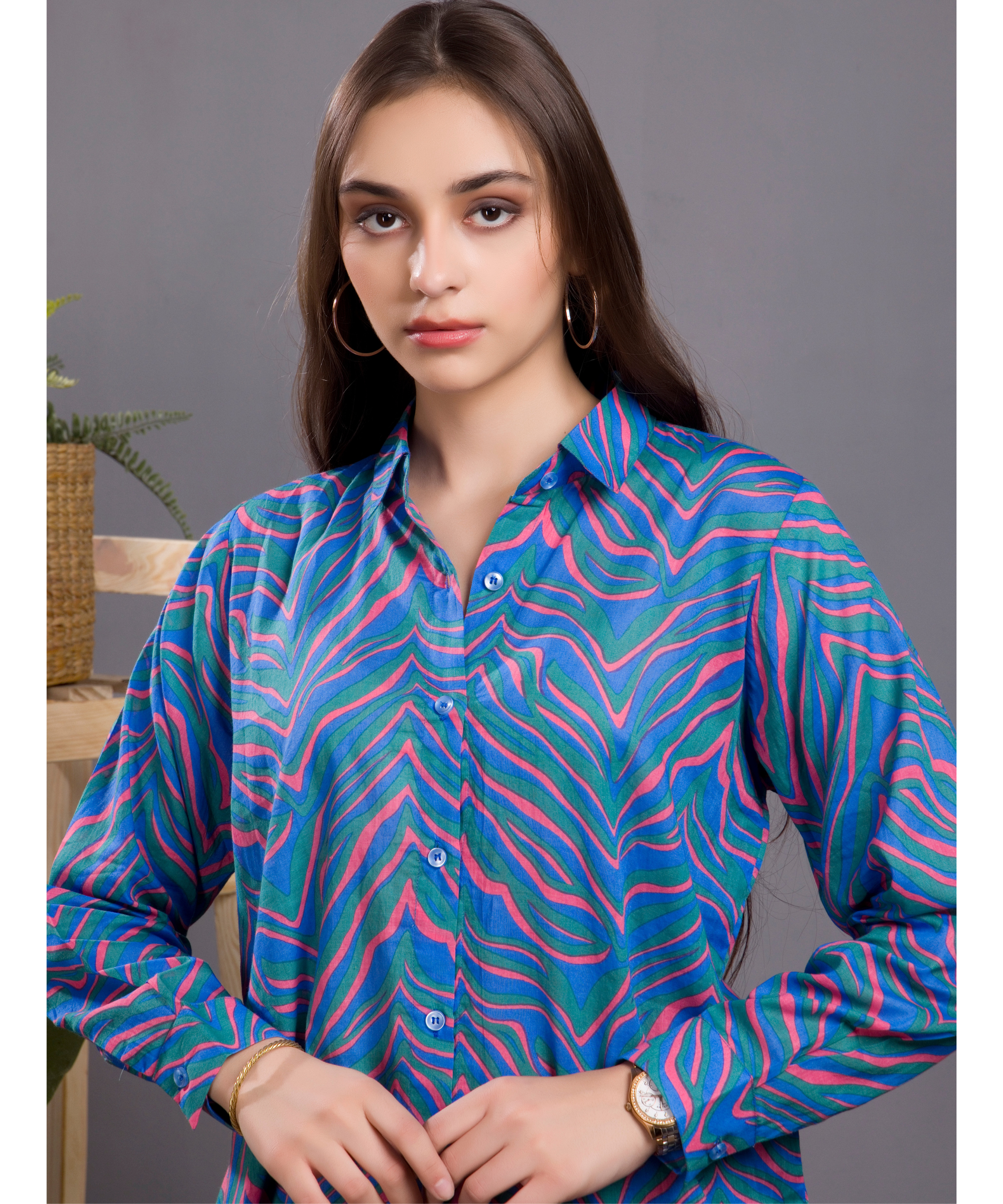 Blue Zebra Shirt