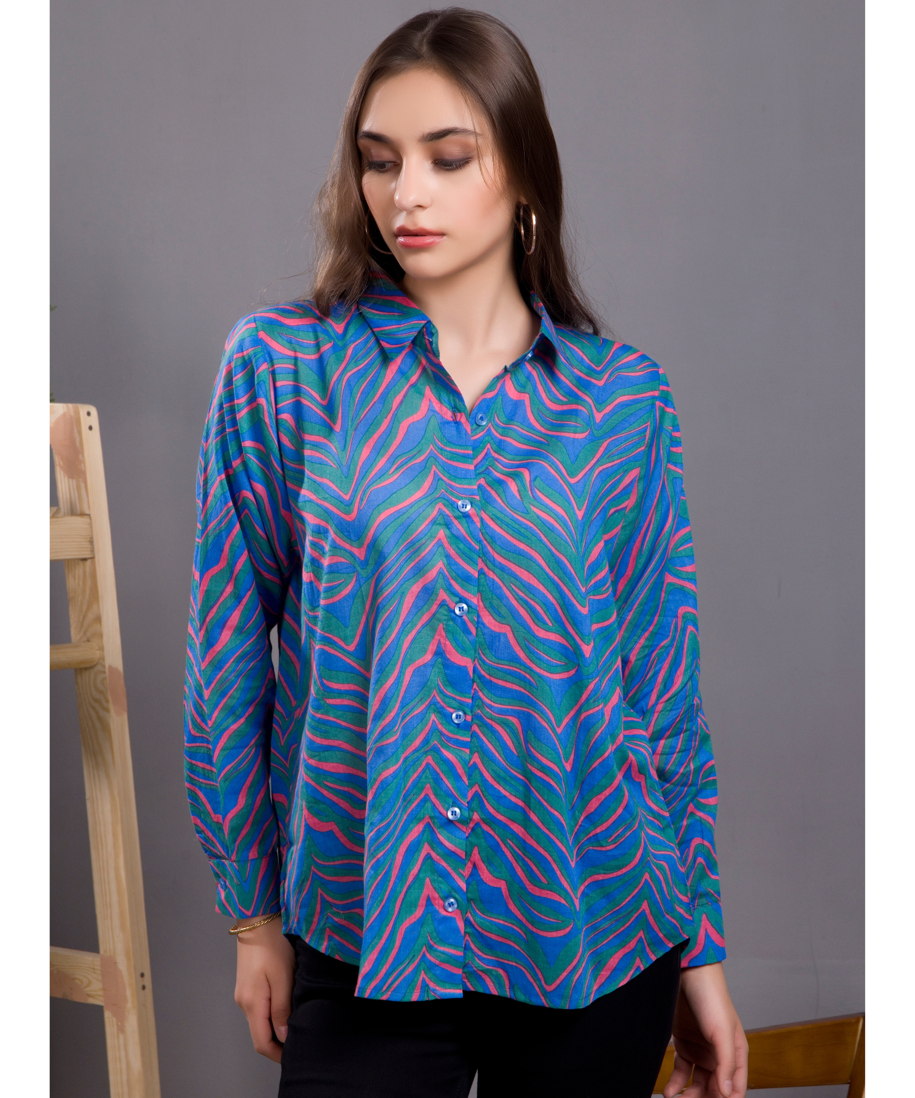 Blue Zebra Shirt