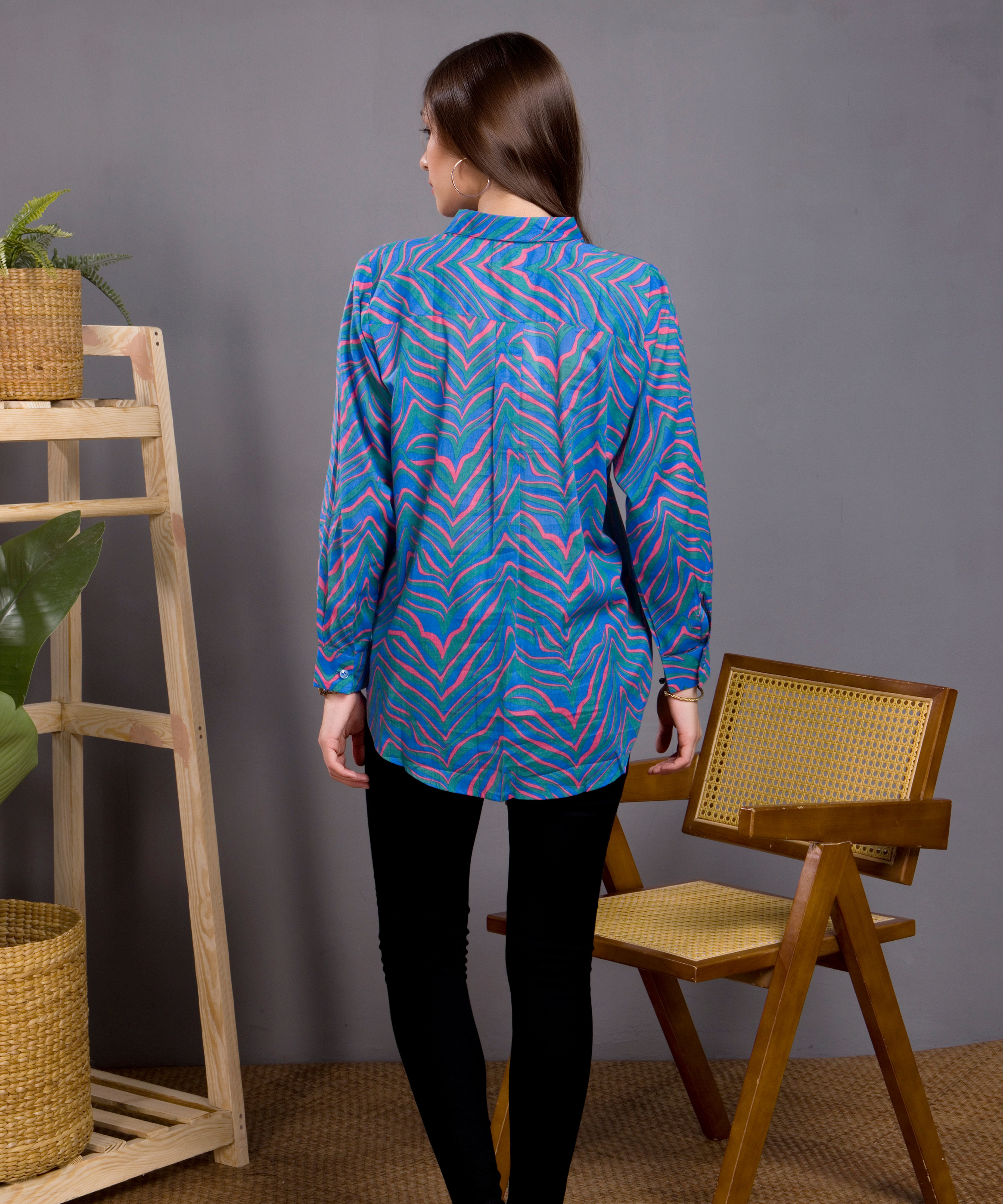 Blue Zebra Shirt