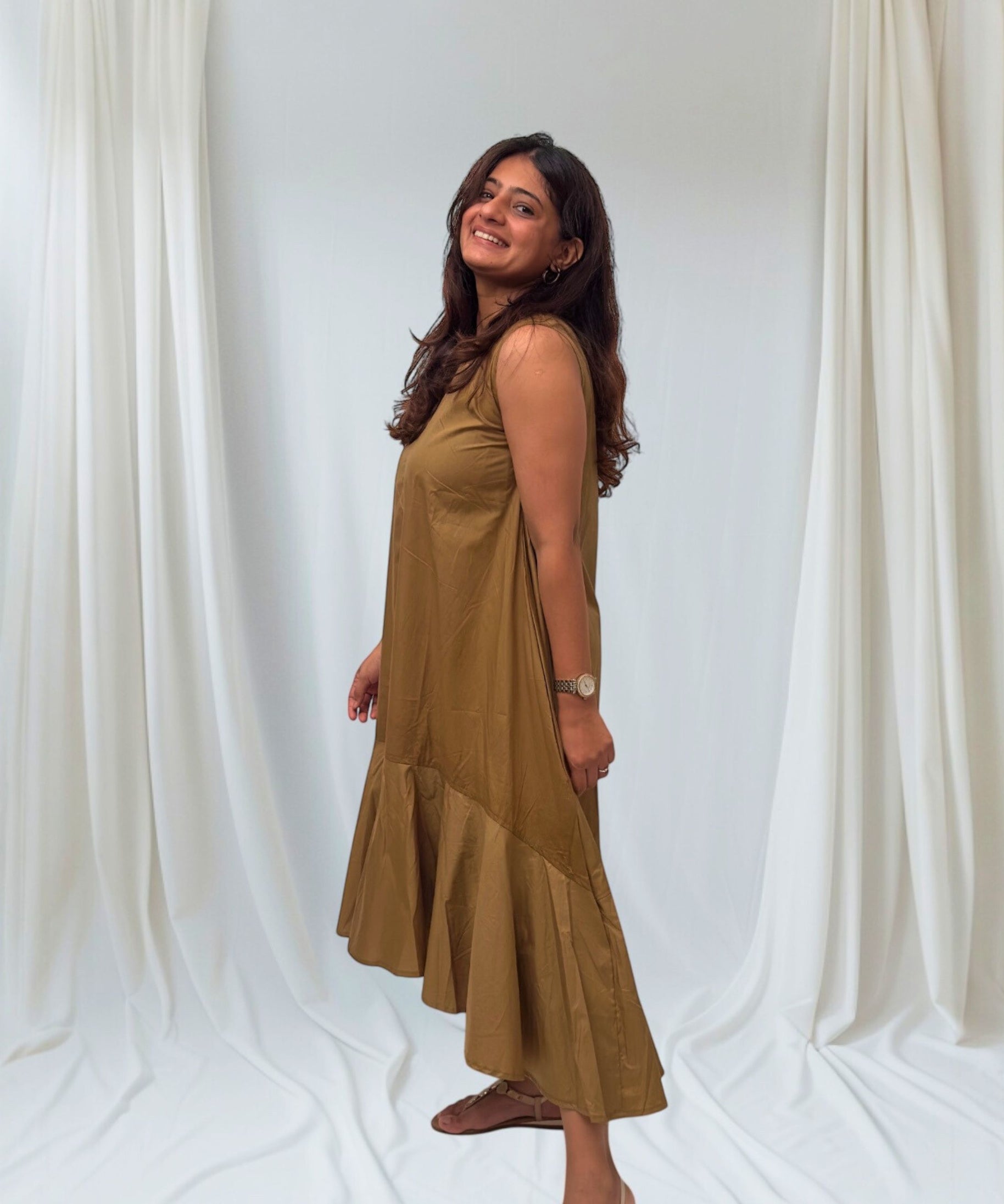 Florence Khaki Dress