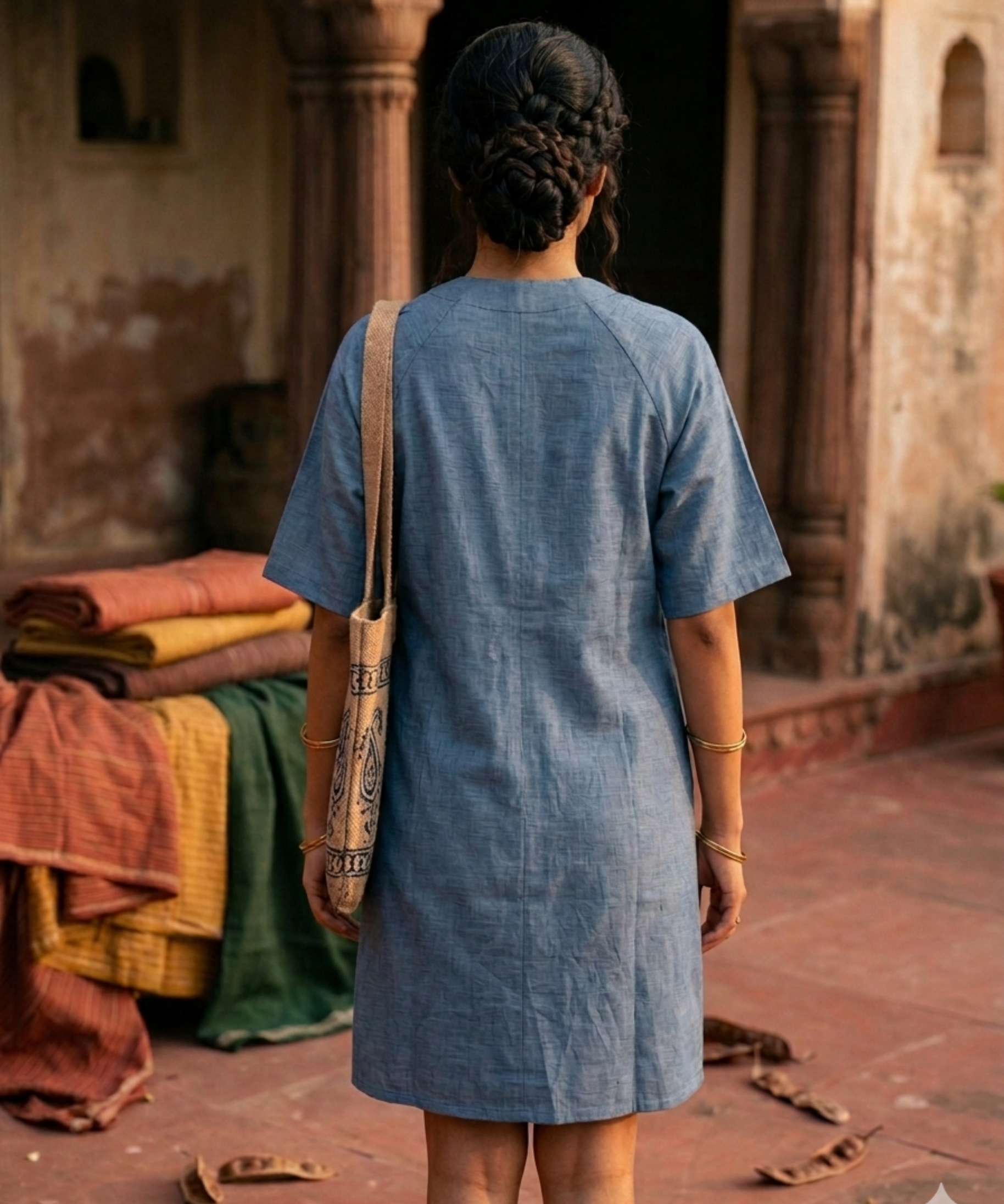 Akasi Short Linen Dress