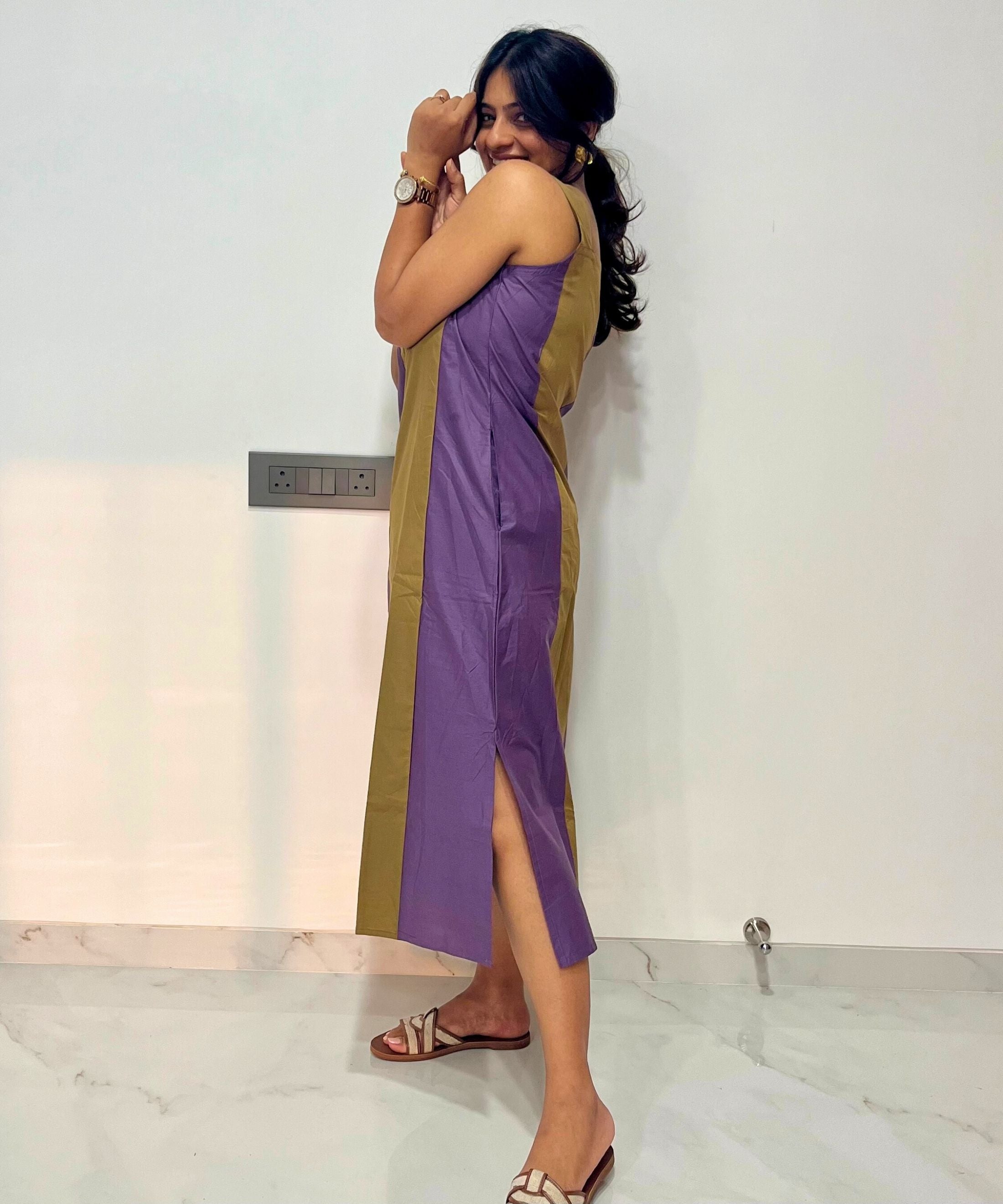 Purple Kakhi Madisson Dress