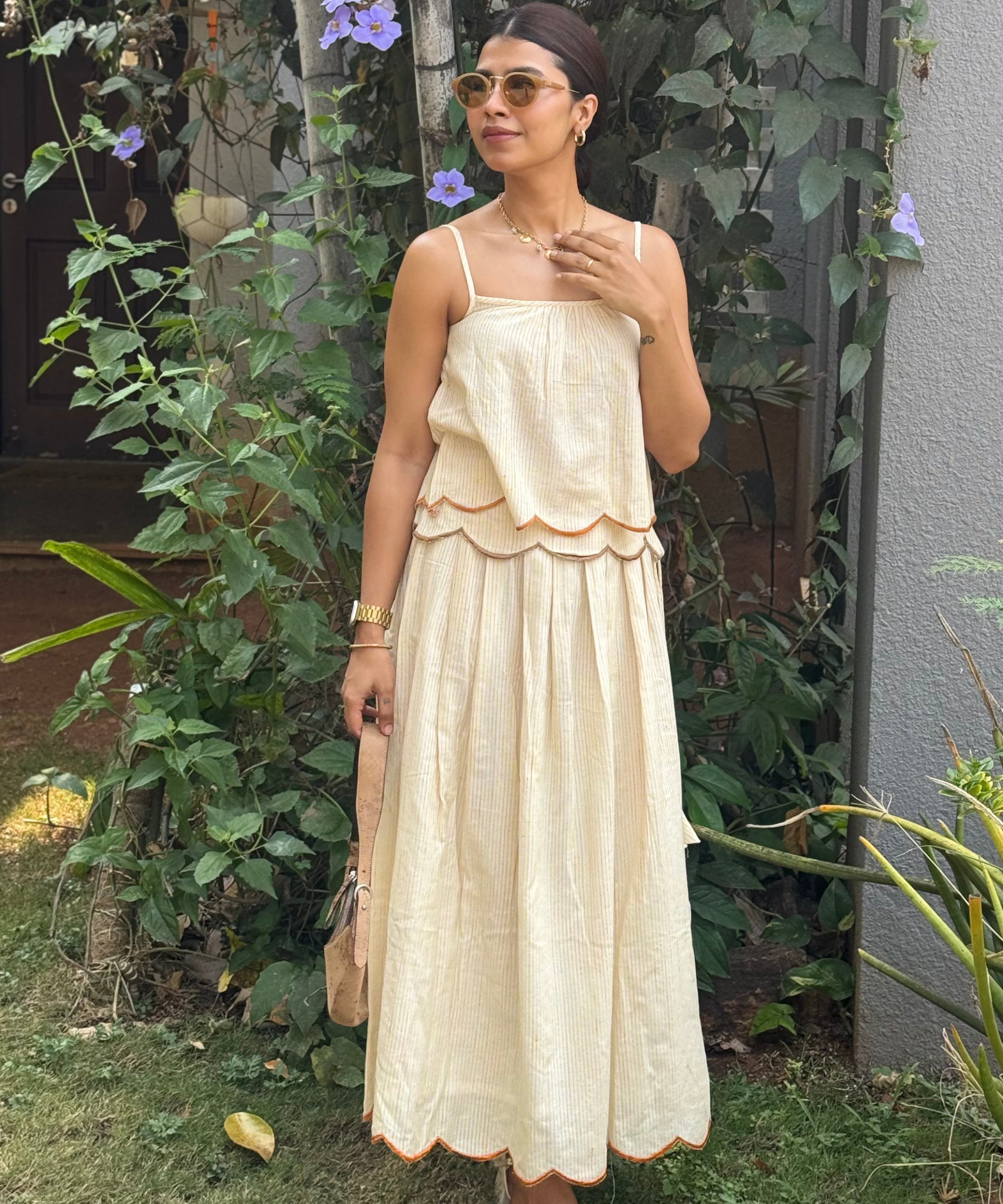 Peeli Dori Skirt Set