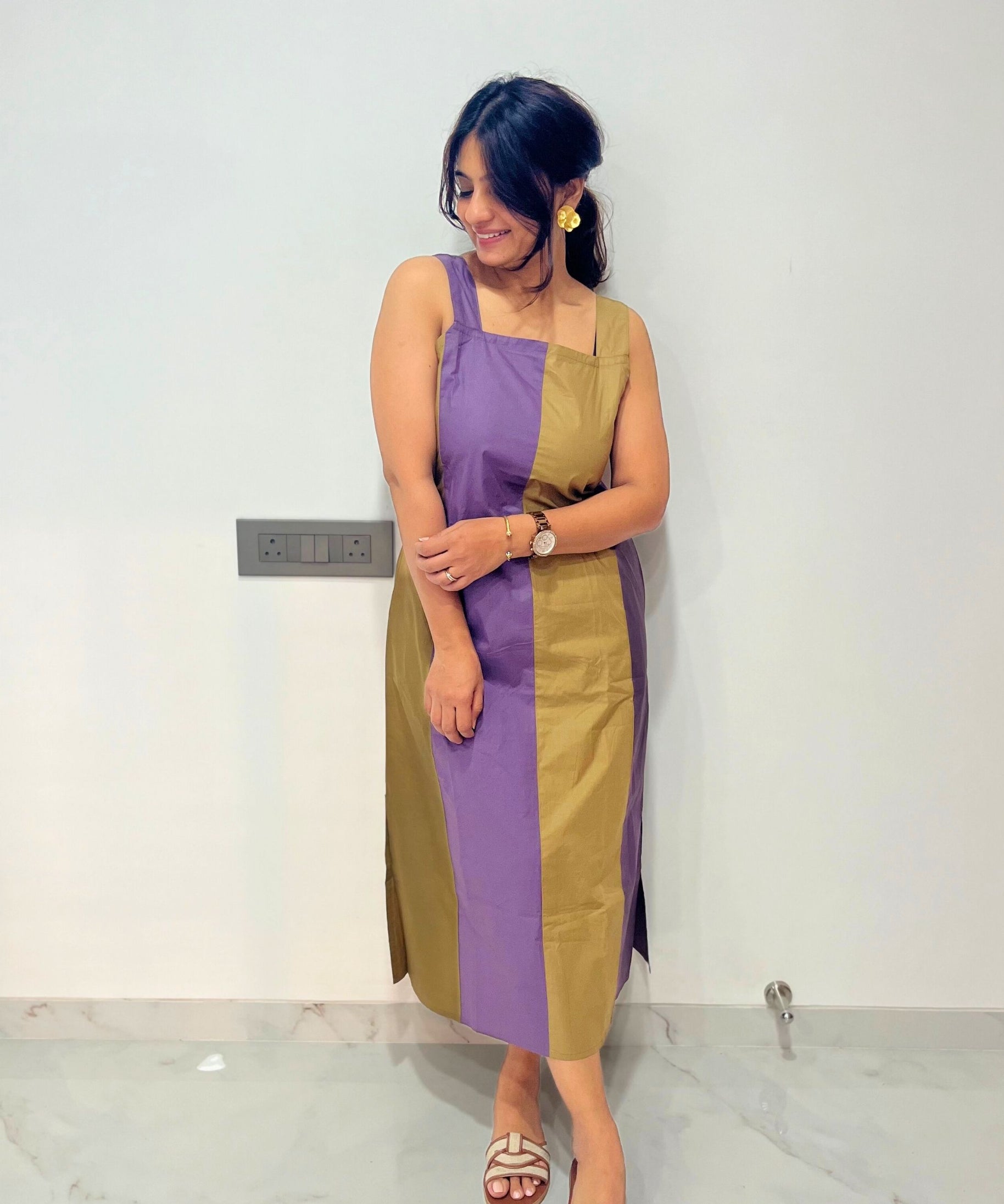 Purple Kakhi Madisson Dress