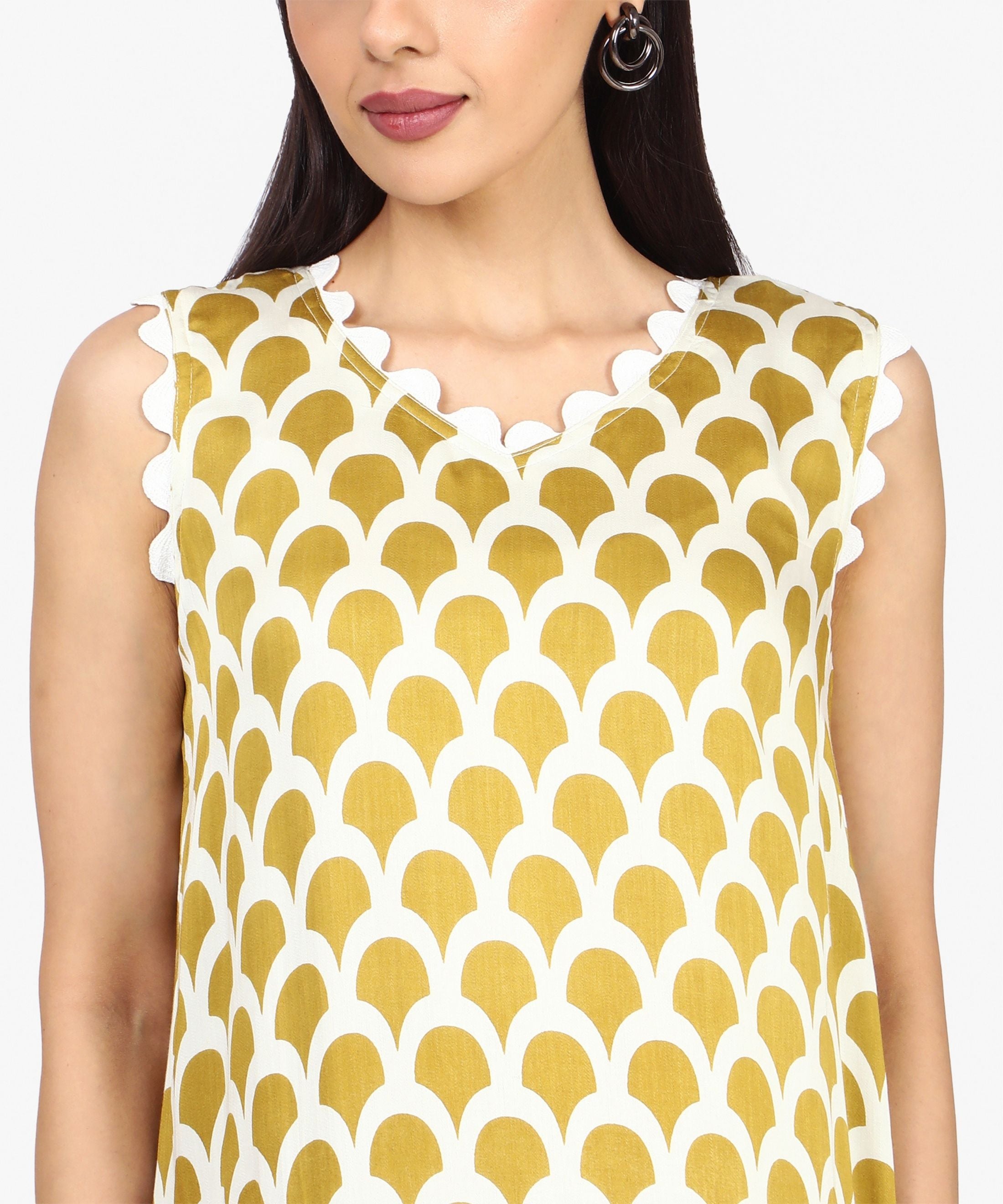 Modal Cotton Scallops Dress