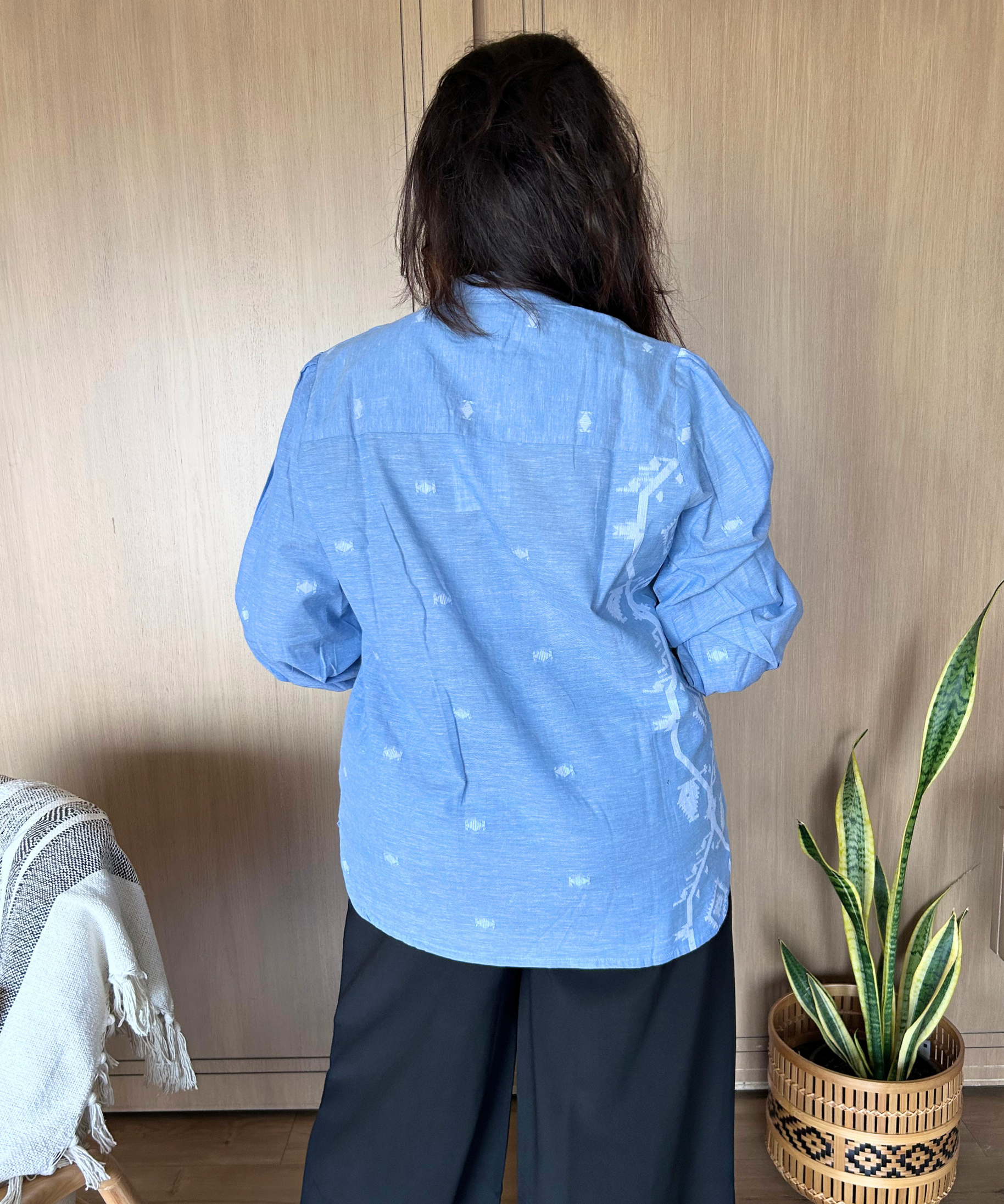 Blue Jamdani Shirt
