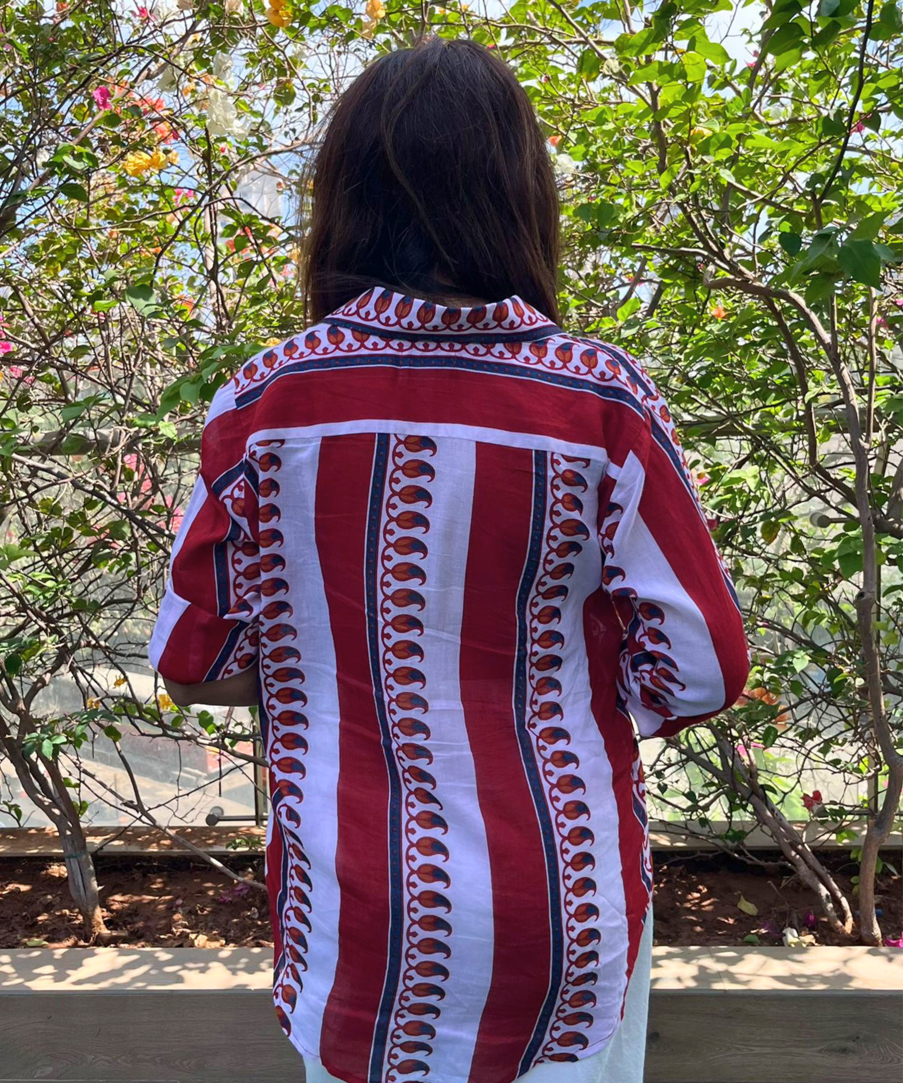 Red Paisley Mul Shirt