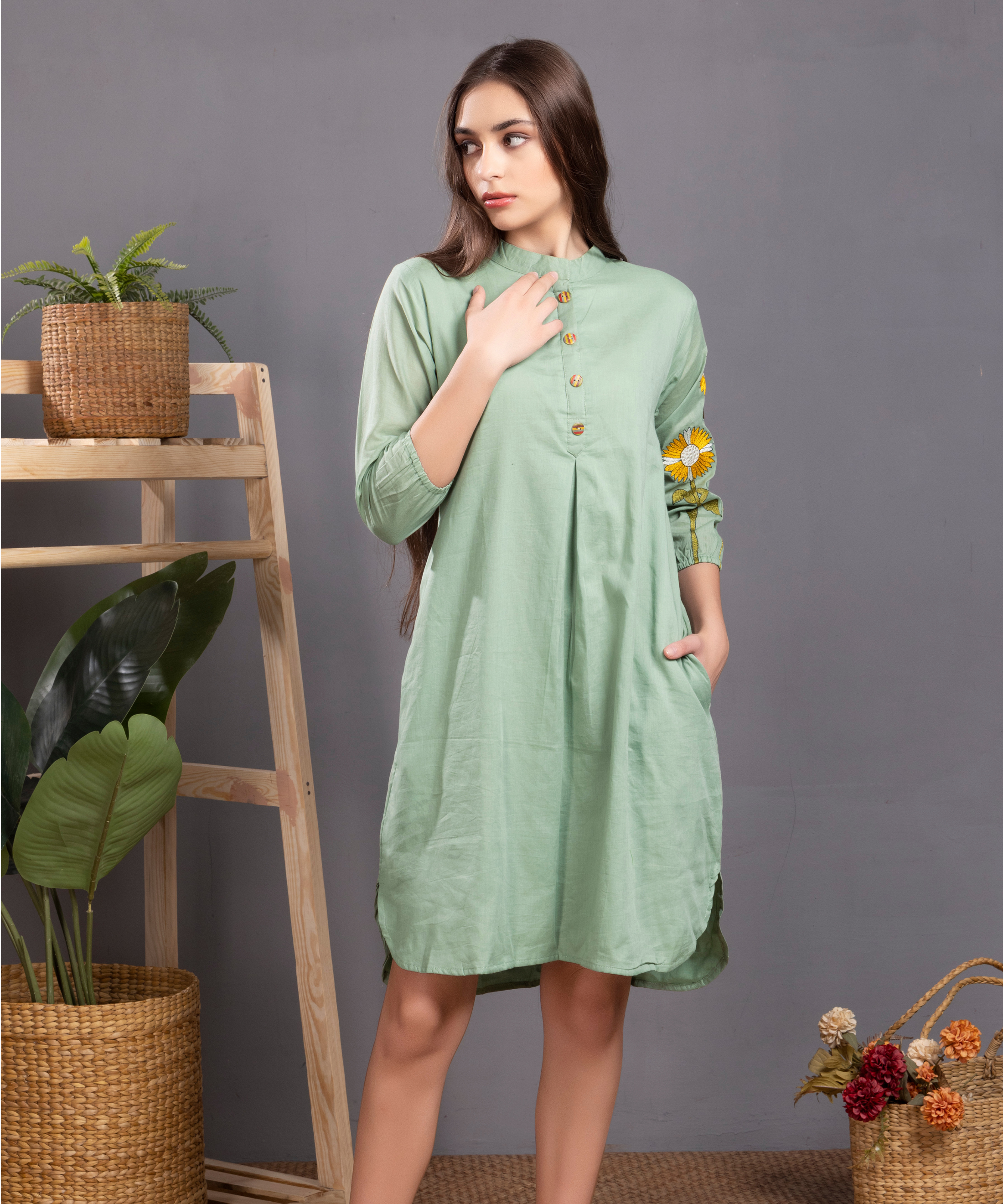 Sage Meadow Bloom Mul Dress