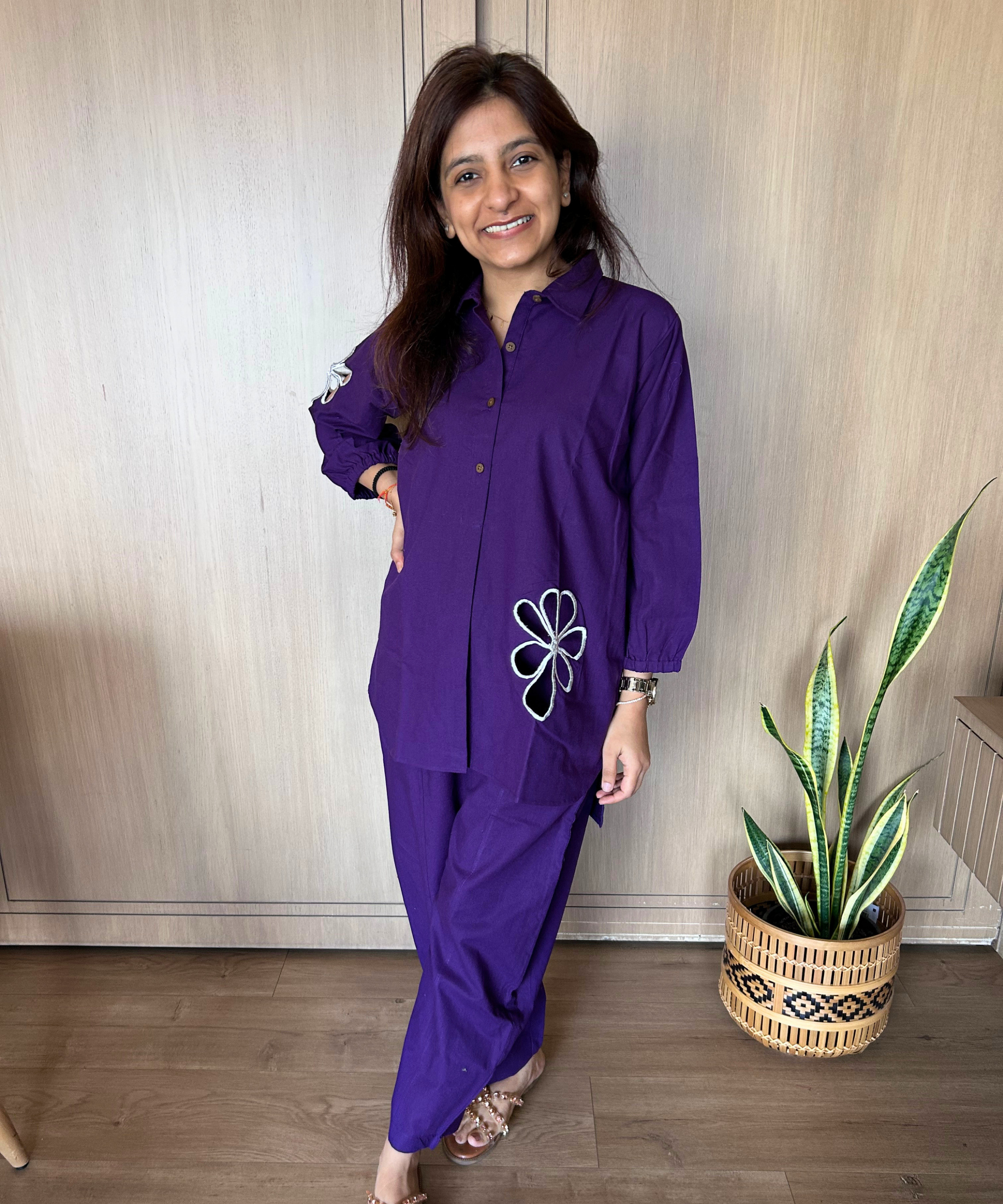 Violet Petals Co-ord