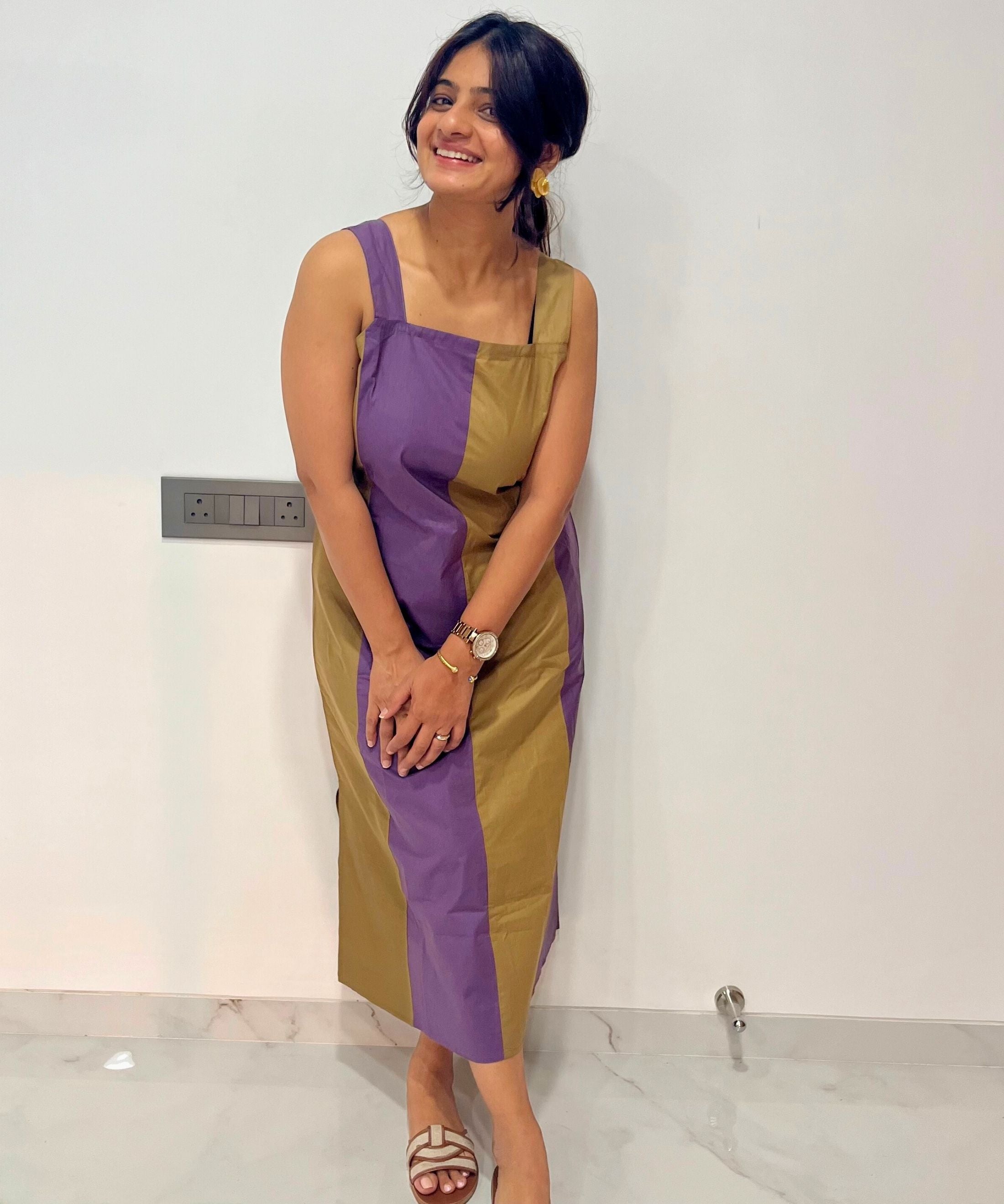 Purple Kakhi Madisson Dress
