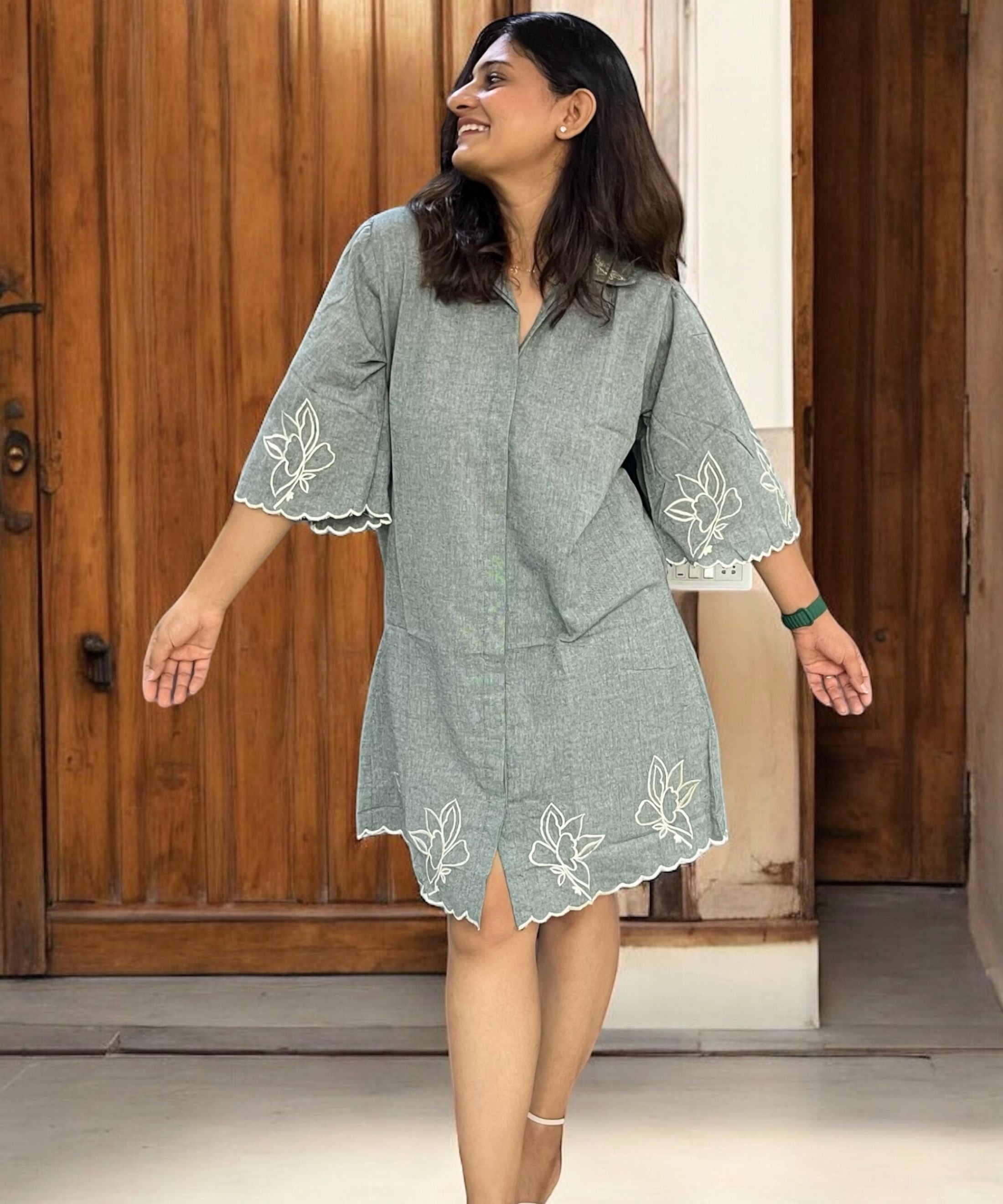 Jasmine Dress Gray Dress