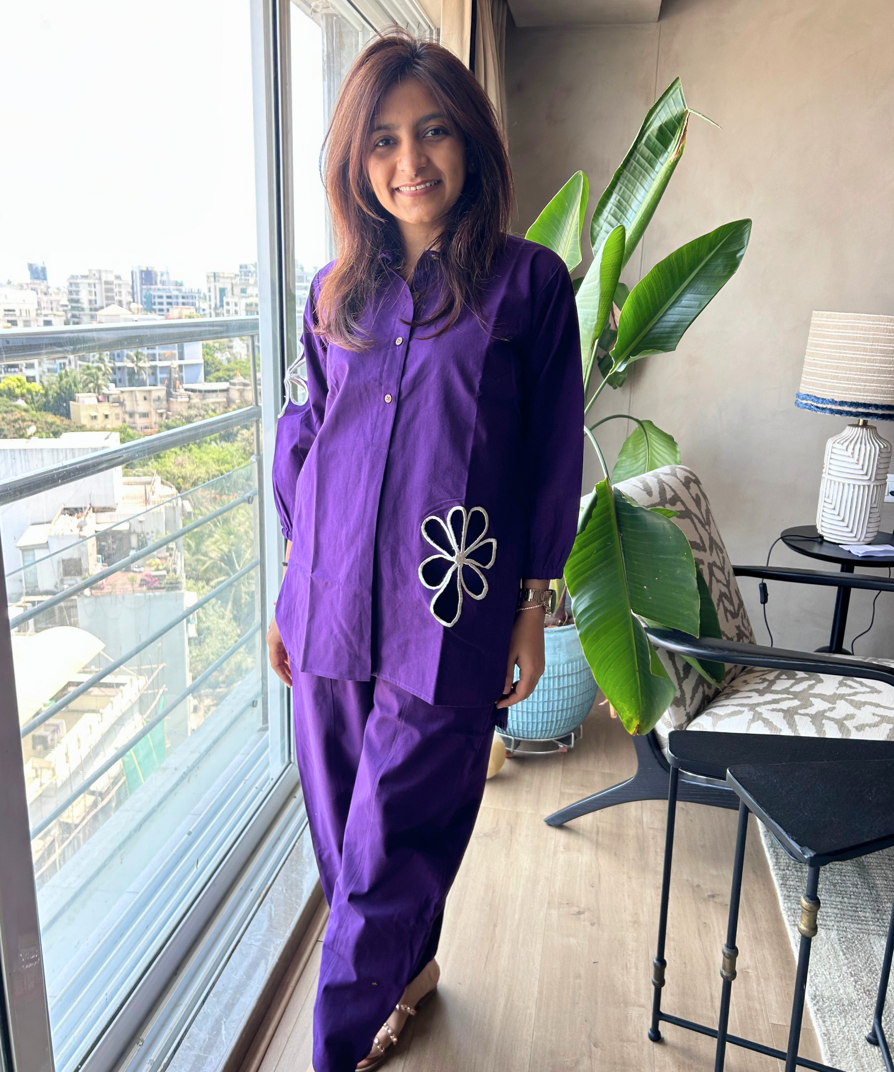 Violet Petals Co-ord