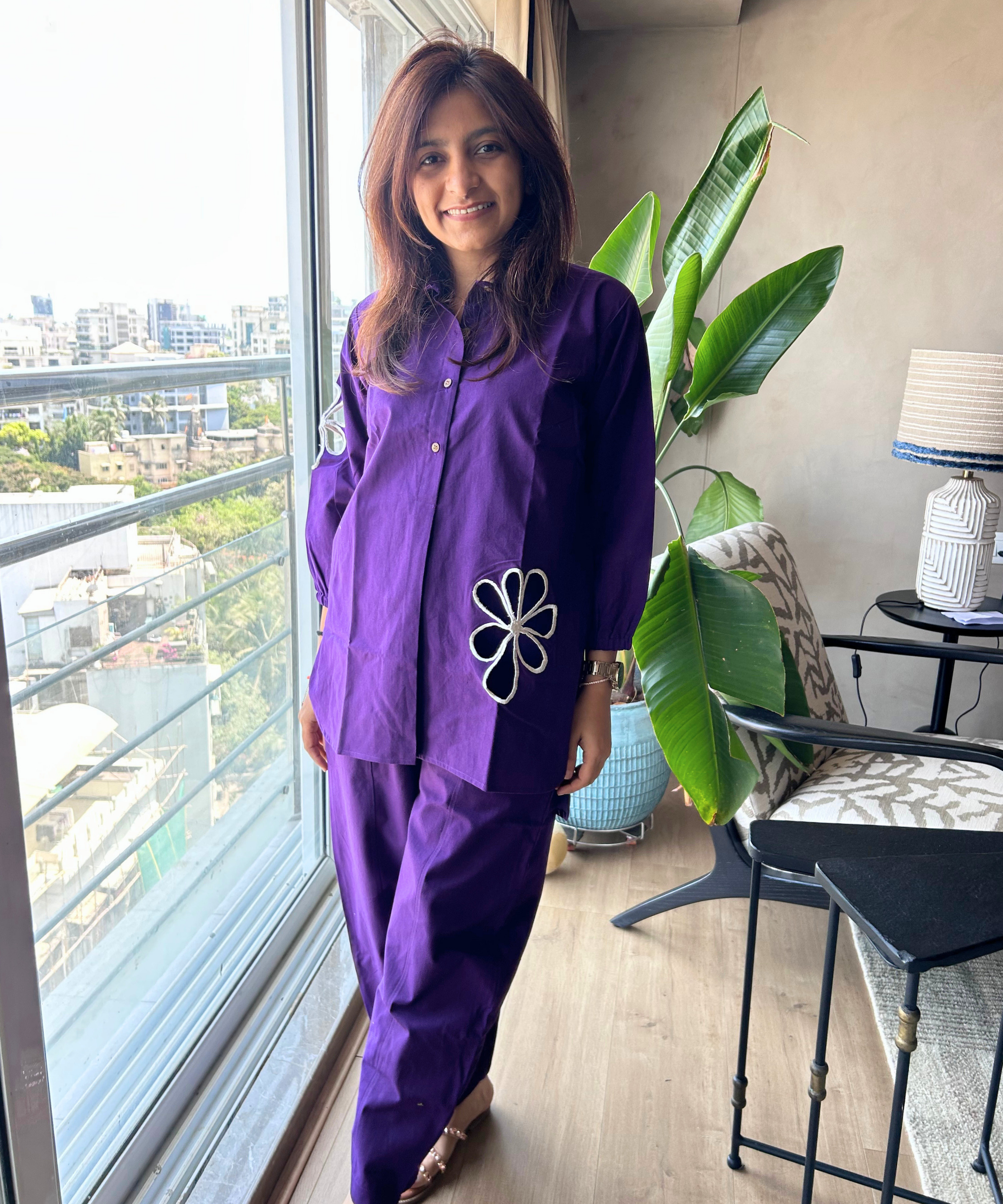 Violet Petals Co-ord