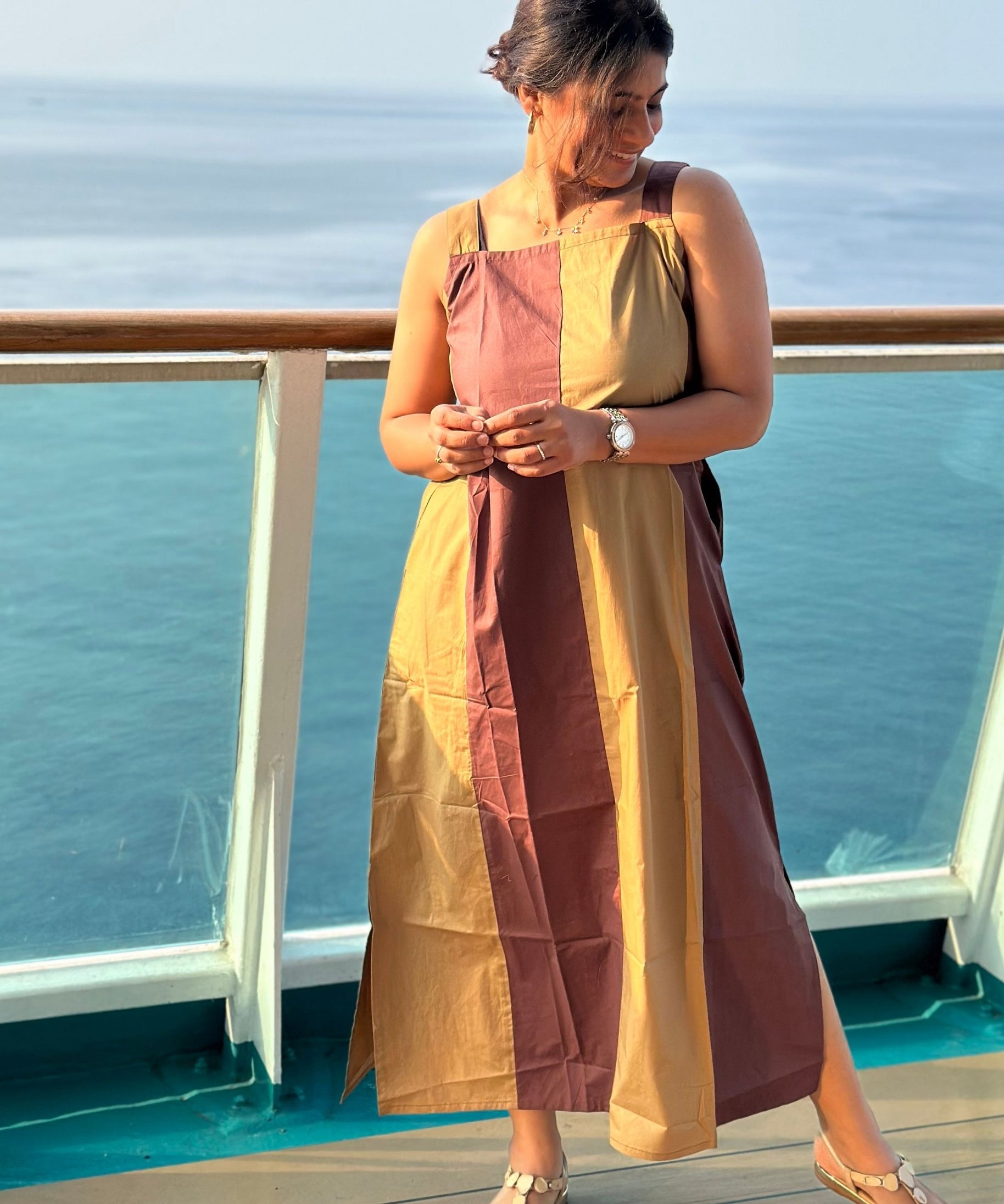 Mocha Khakhi Madisson Dress