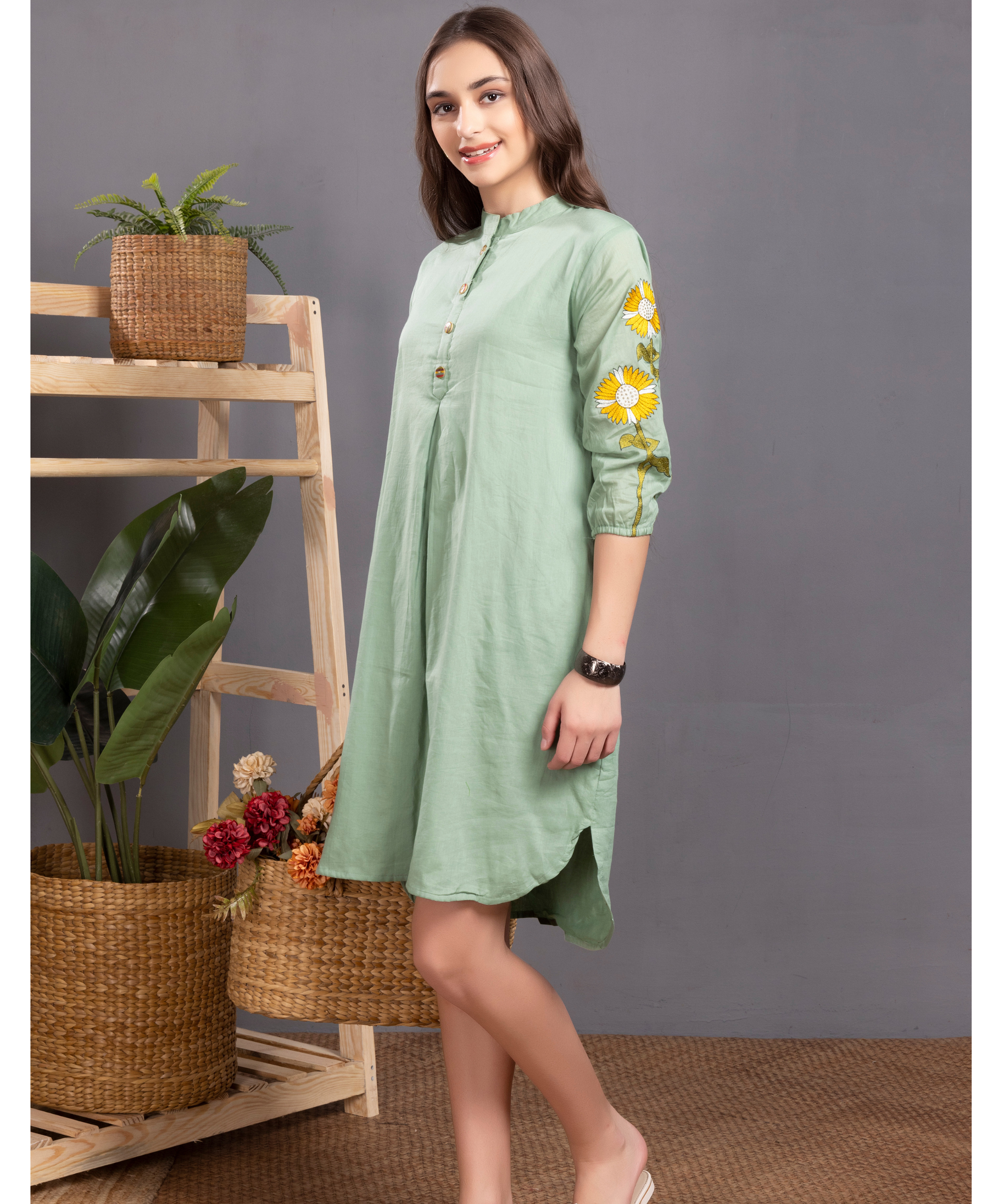 Sage Meadow Bloom Mul Dress