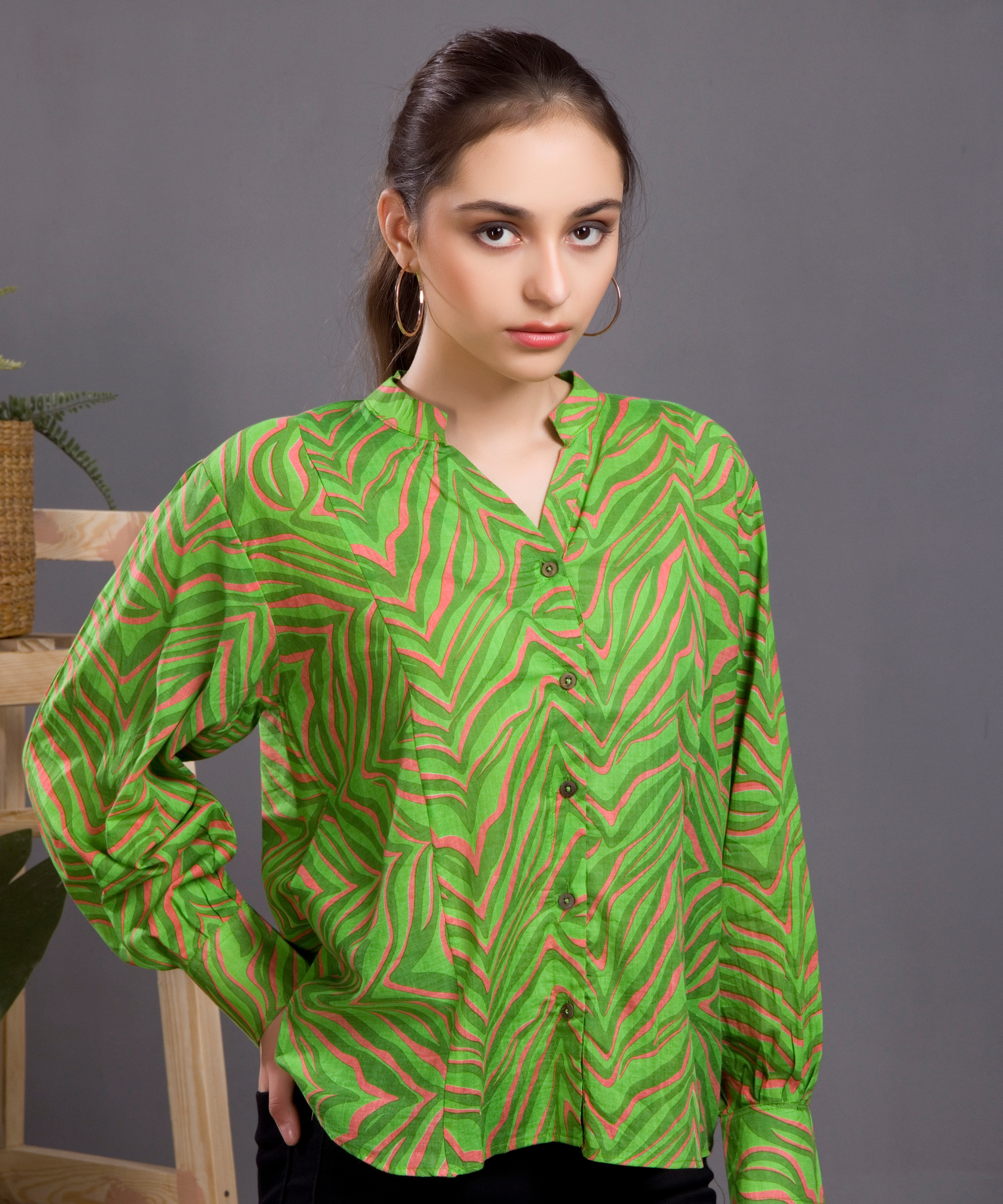 Green Zebra Shirt