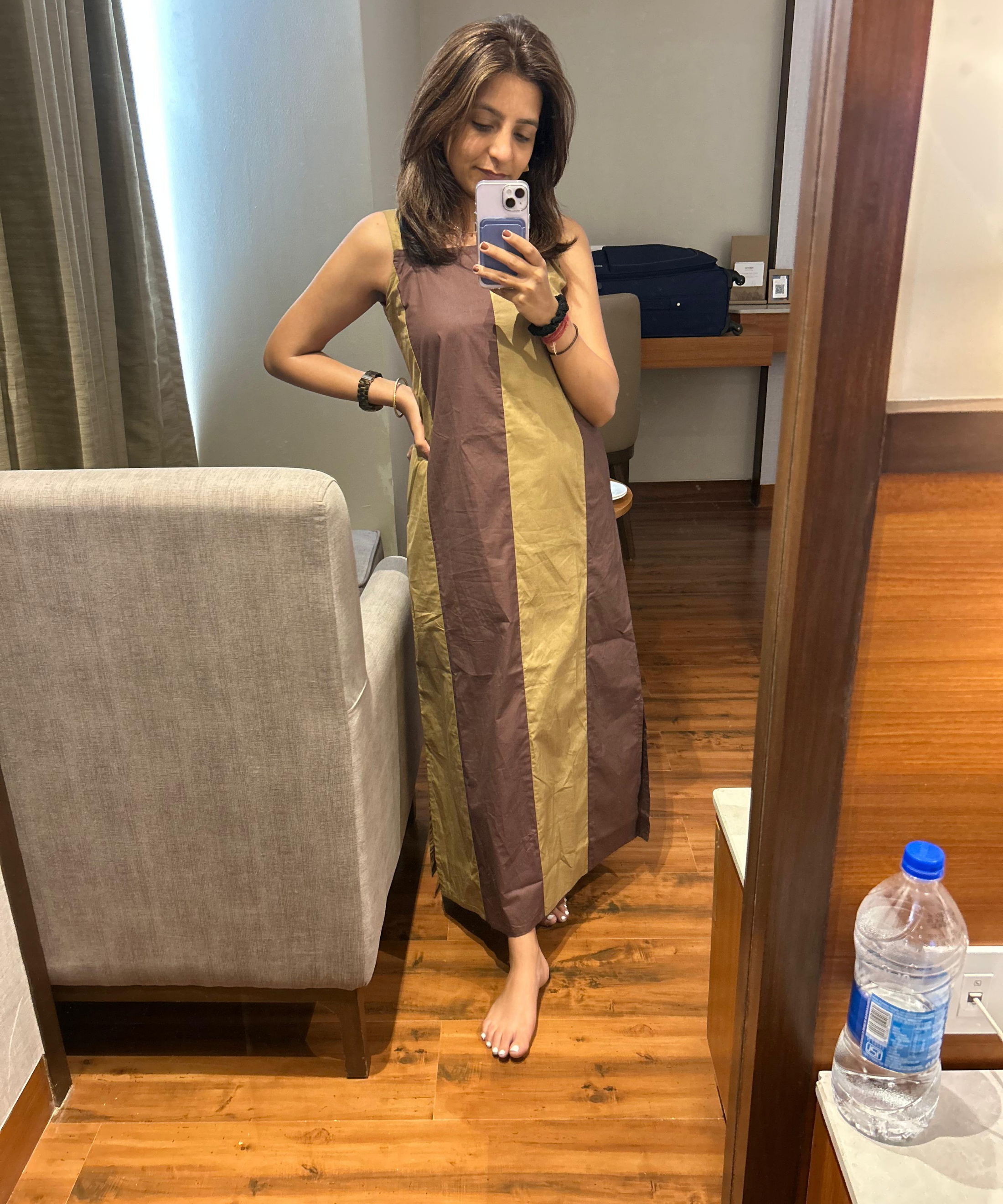 Mocha Khakhi Madisson Dress