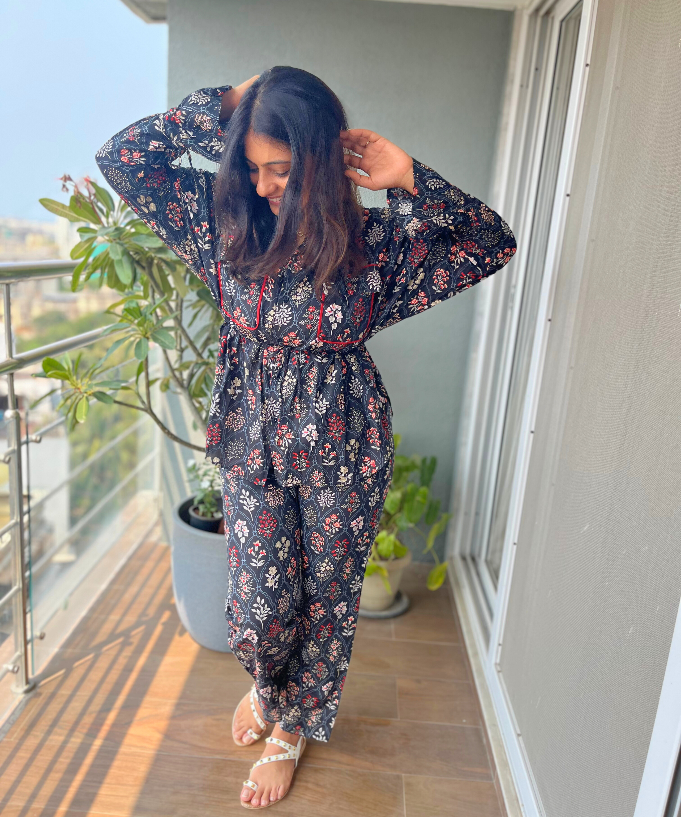 Iris Black co-ord set