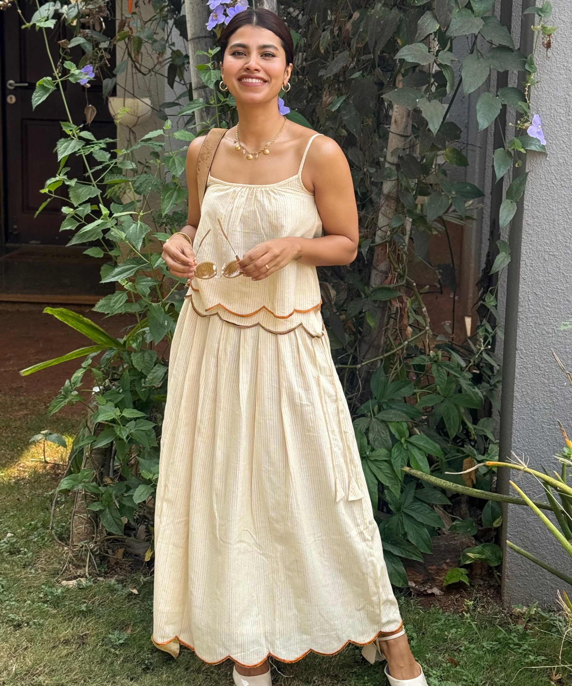 Peeli Dori Skirt Set