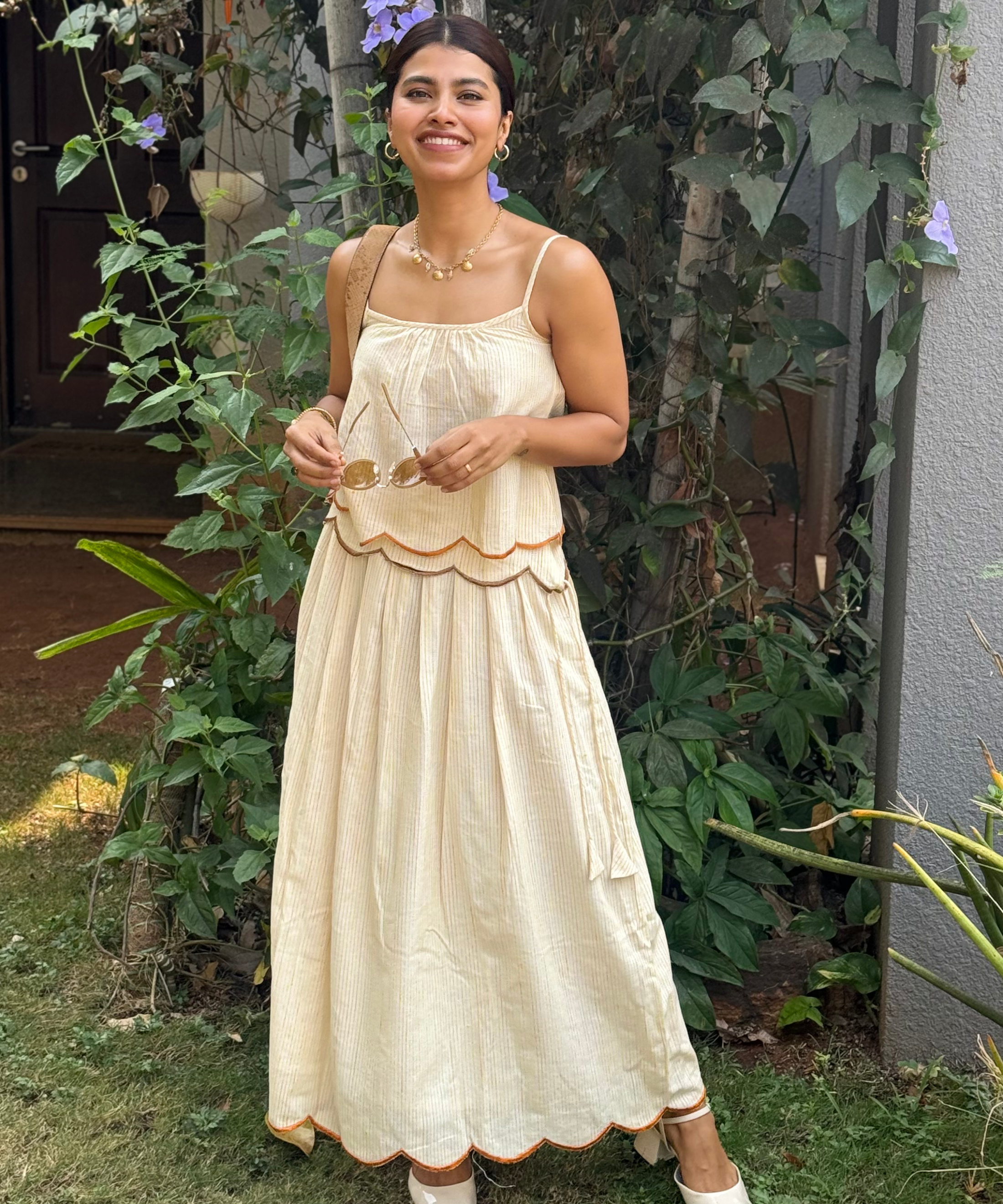 Peeli Dori Skirt Set